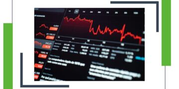 Pantalla que muestra datos sobre la crisis financiera